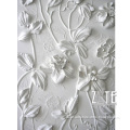 Beautiful decorative stone marble flower wall relief sculpture